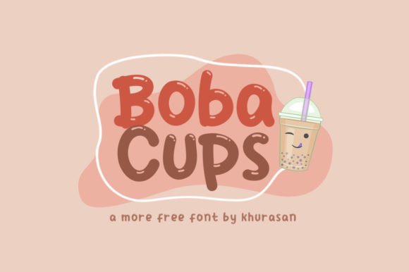 Boba Cups Font for Polished Branding