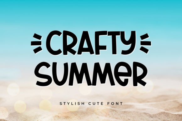 Crafty Summer: A Playful Sans Serif Font for Creative Projects