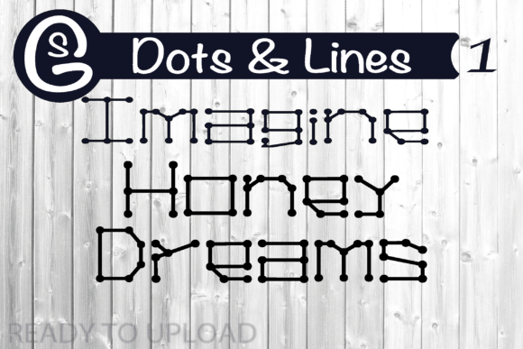 Dots Lines Font for Handmade Creations