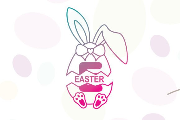 Easter Rabbit Egg Font for Creative Makers