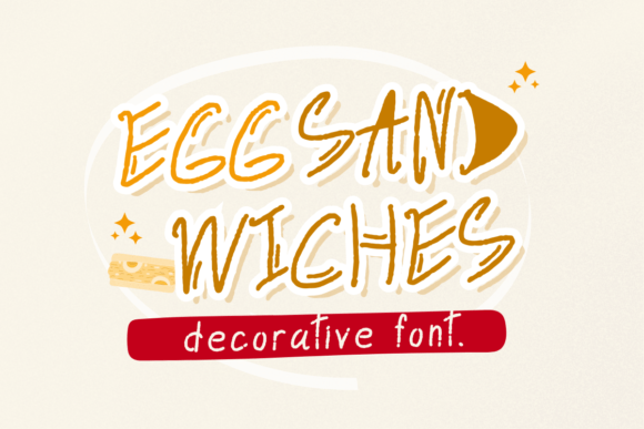Egg Sandwiches Font for Editorial Design