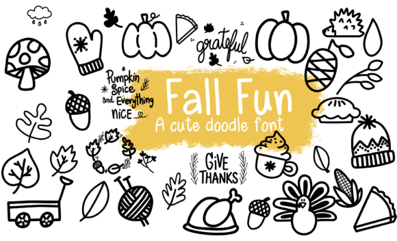 Fall Fun Font for Editorial Design