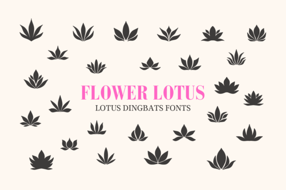 Flower Lotus: A Dingbat Font for Creative Projects