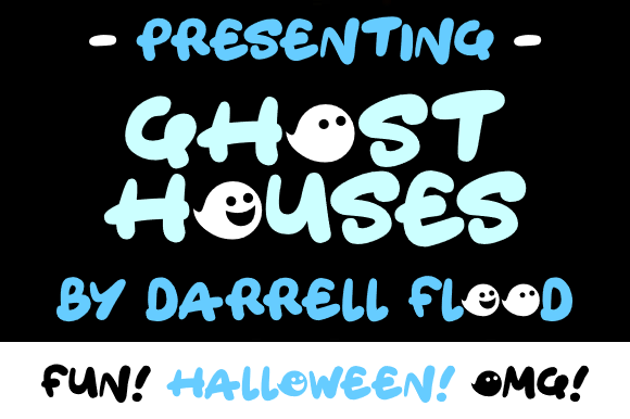 Ghost Houses Font for Spooky Branding Projects