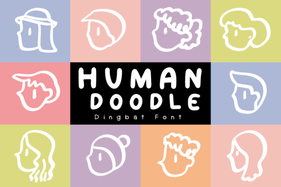 Human Doodle: A Whimsical Font for Editorial Design