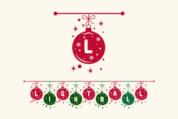 Lightball String: A Festive Font for Holiday Design