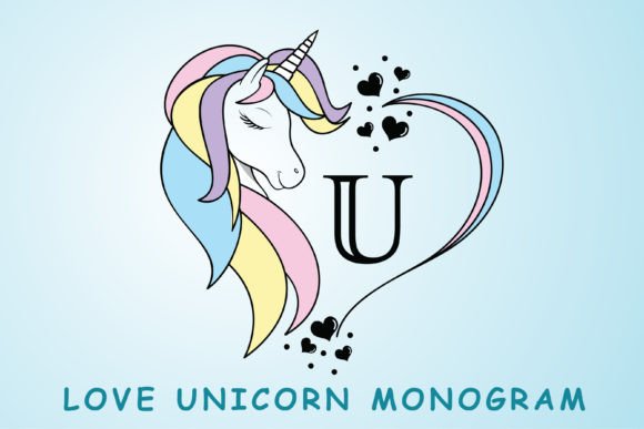 Love Unicorn Monogram Font Review for Editorial Design