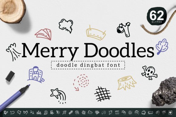 Merry Doodles Font for Web Design Projects