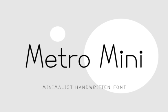 Metro Mini: A Minimalist Font for Handmade Creations
