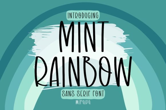 Mint Rainbow Font for Business Branding