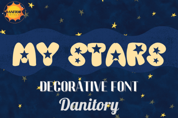 My Stars Font for Whimsical Craft Projects