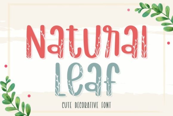 Natural Leaf Font Review for Creative Branding