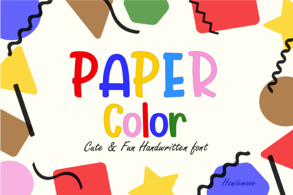 Paper Color Font for Web Design Projects