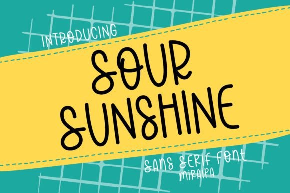Sour Sunshine: A Playful Sans Serif Font for Web Design