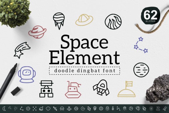 Space Element: A Playful Font for Digital Branding