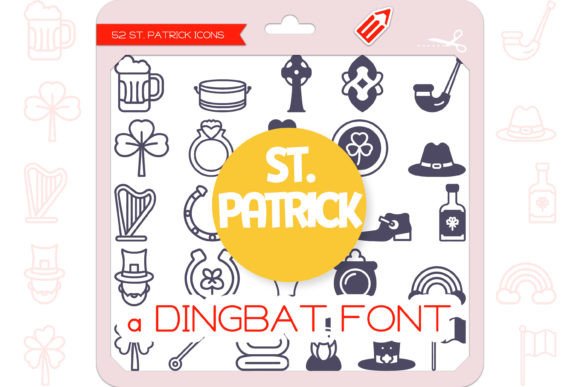 St. Patrick Icons: A Playful Typeface for Editorial Design
